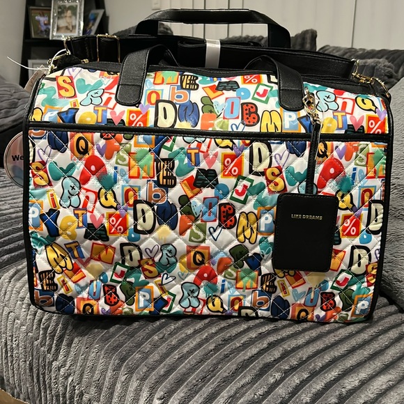 💙❤️💜 BEAUTIFUL TOTE 💙💜💚 - Picture 2 of 5